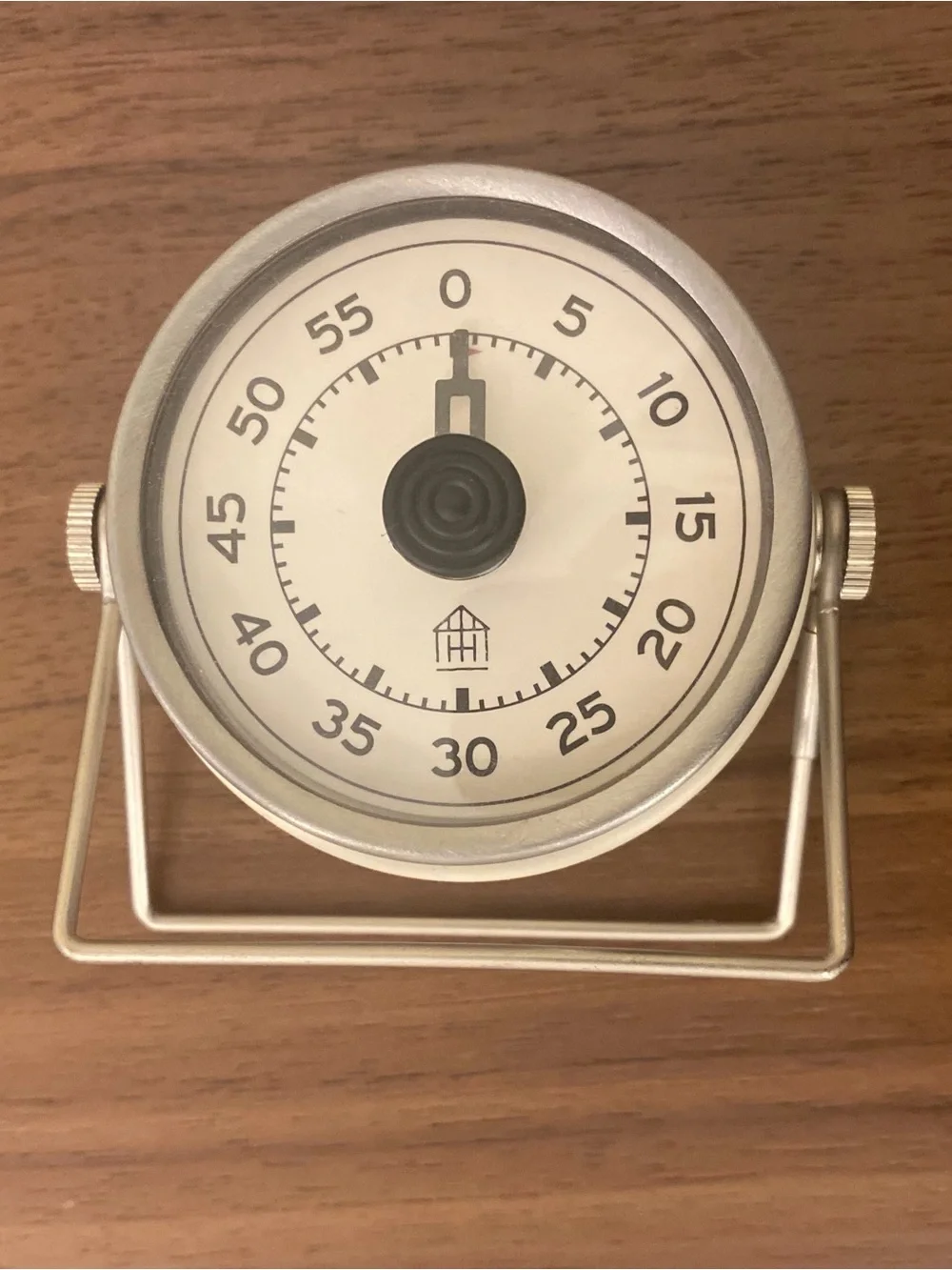 TFA Dostmann Analog 60-Minute Kitchen Timer Stainless Steel Magnetic